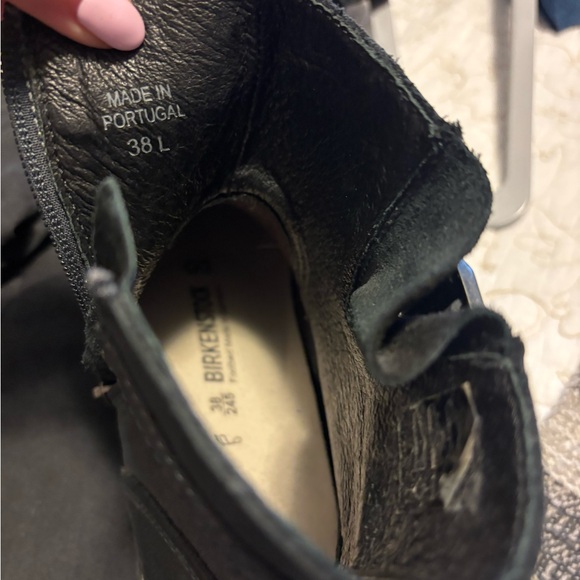 Birkenstock Black Leather Ankle Boots - Worn Once Sz 38 - Picture 8 of 8